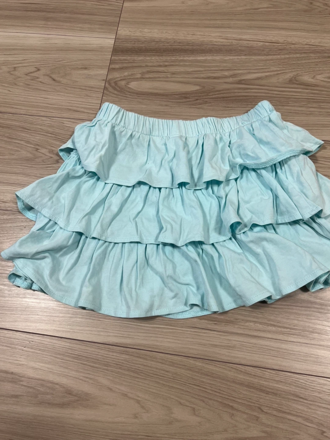 H&M フリルスカート ライトブルー 110cmの写真2枚目