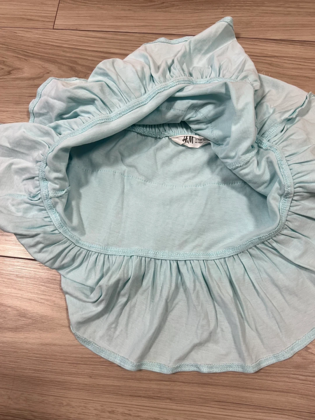 H&M フリルスカート ライトブルー 110cmの写真5枚目