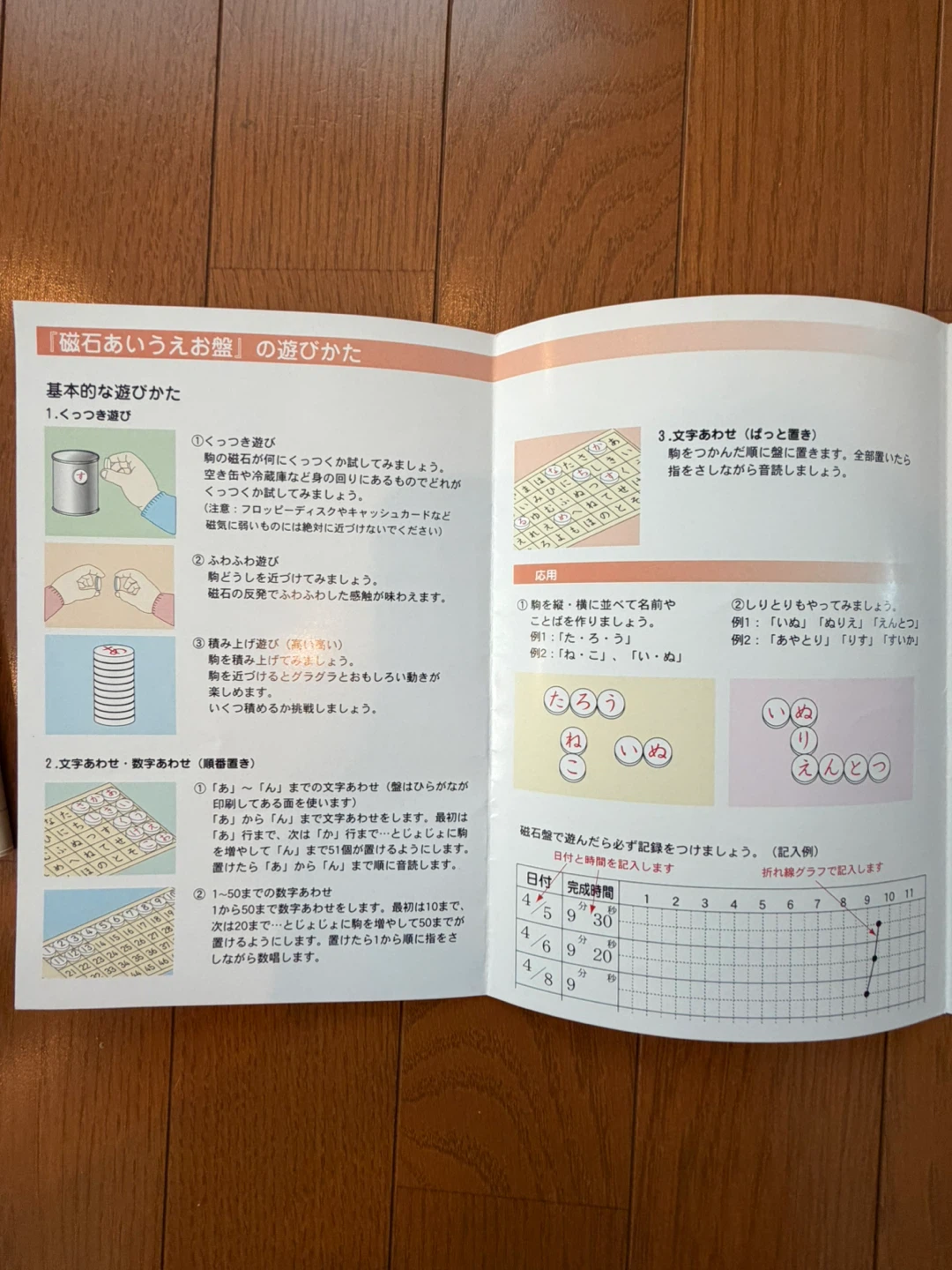 磁石あいうえお盤 知育玩具の写真7枚目