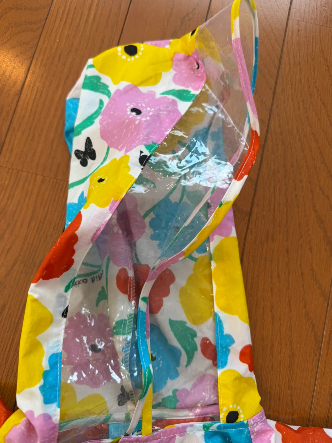 クッカヒッポ キッズレインコート 花柄の写真2枚目