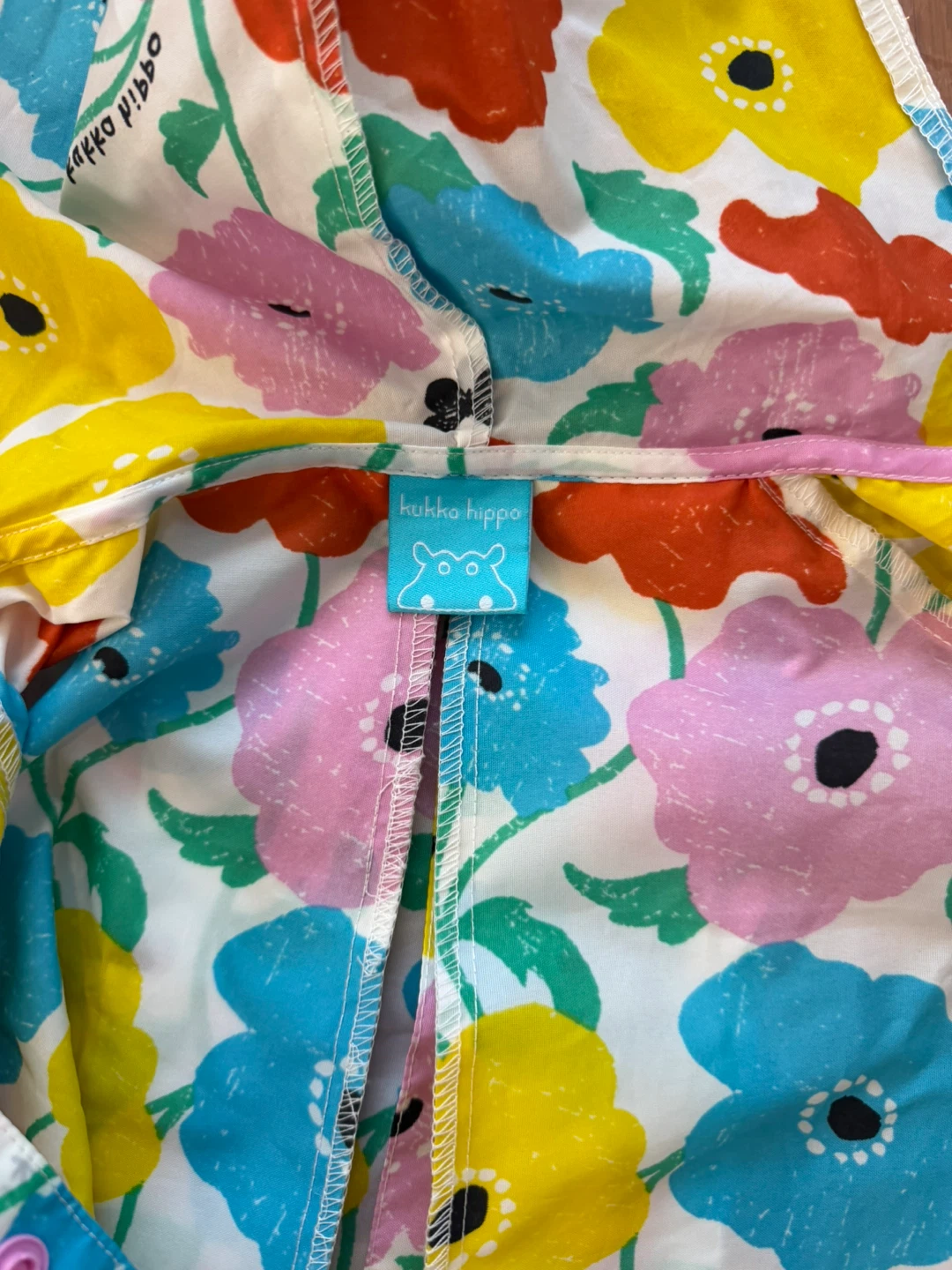 クッカヒッポ キッズレインコート 花柄の写真4枚目