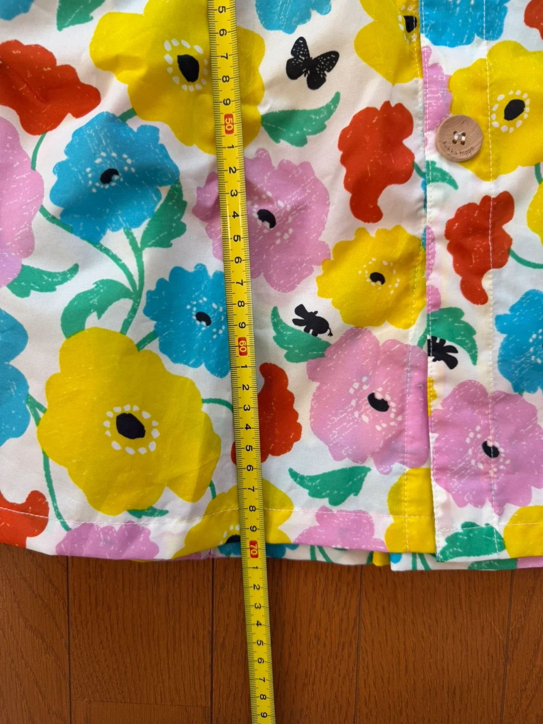 クッカヒッポ キッズレインコート 花柄の写真6枚目
