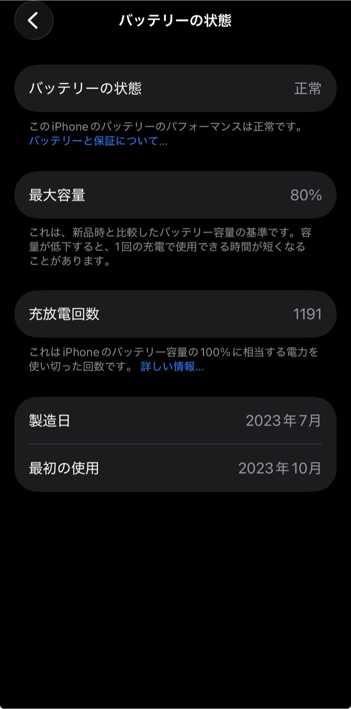【訳あり品】iPhone 15 Pro 256GB ブラックチタニウム Apple正規店購入 液晶縦線あり•3倍ズーム黒点ありの写真10枚目