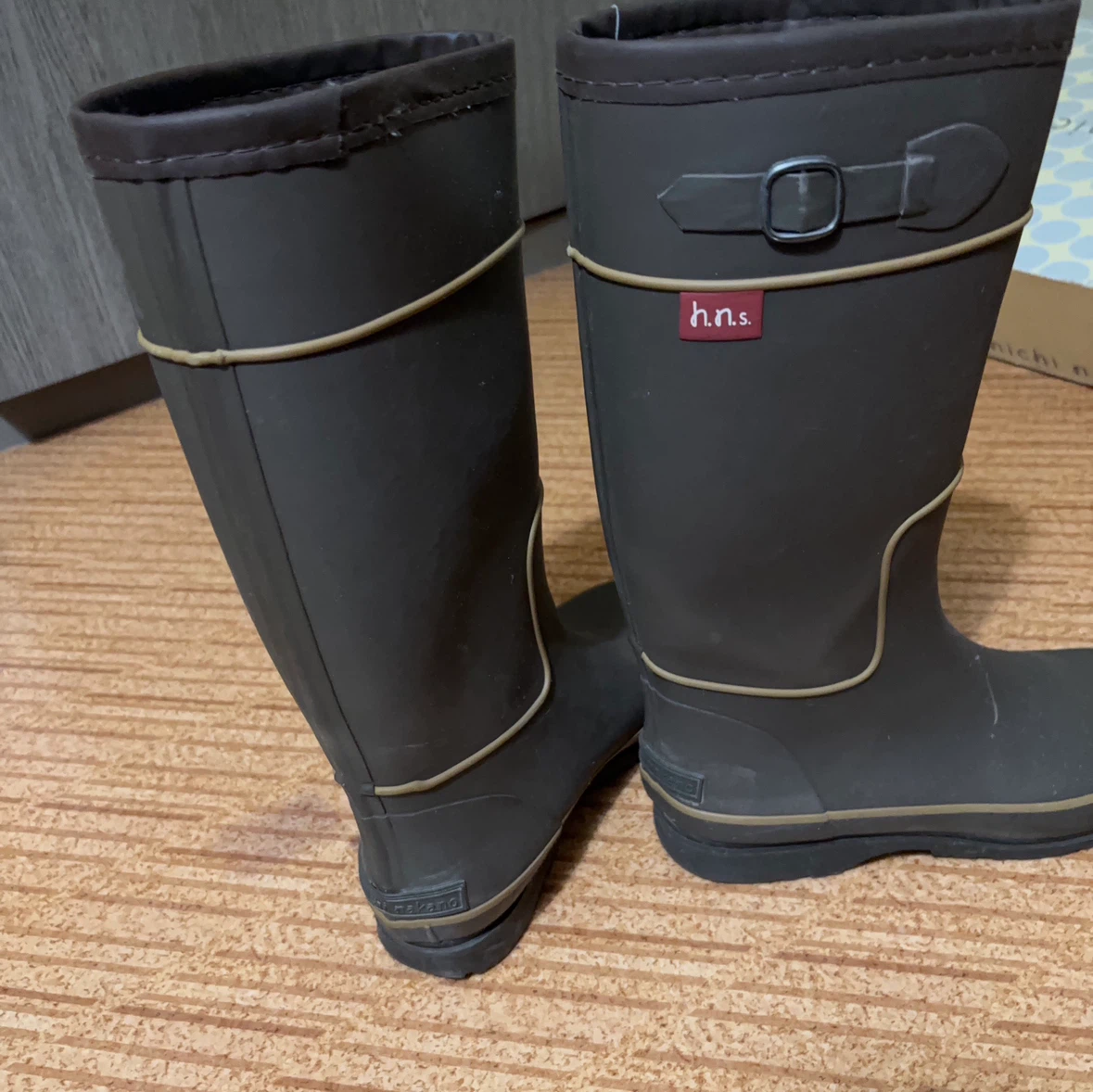 ヒロミチナカノ レインブーツ 24.0cm ブラウンの写真2枚目