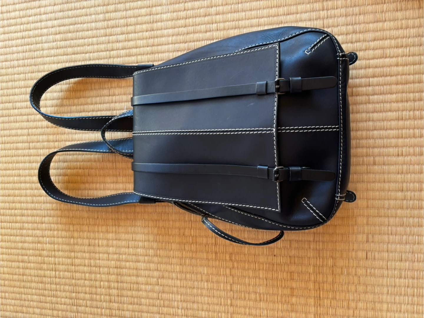 タケプロジェクツ レザーリュック 黒