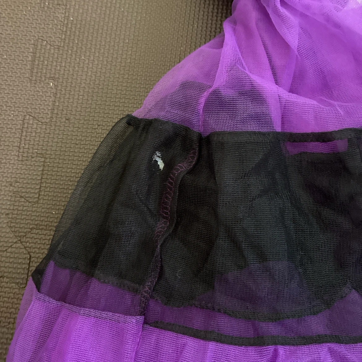 ハロウィン 魔女 ドレス パープル ブラック 120-130の写真4枚目
