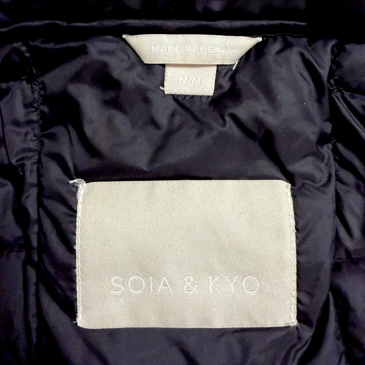 Soia & Kyo ダウンコート 黒 M レディースの写真3枚目