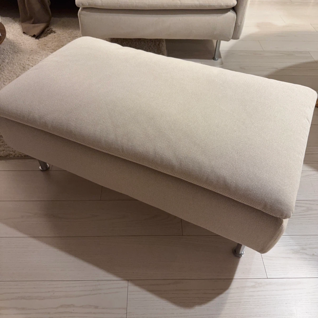 【美品】IKEA ソーデルハムン オットマンハーフの写真2枚目