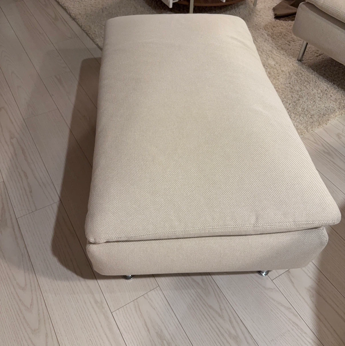 【美品】IKEA ソーデルハムン オットマンハーフの写真3枚目