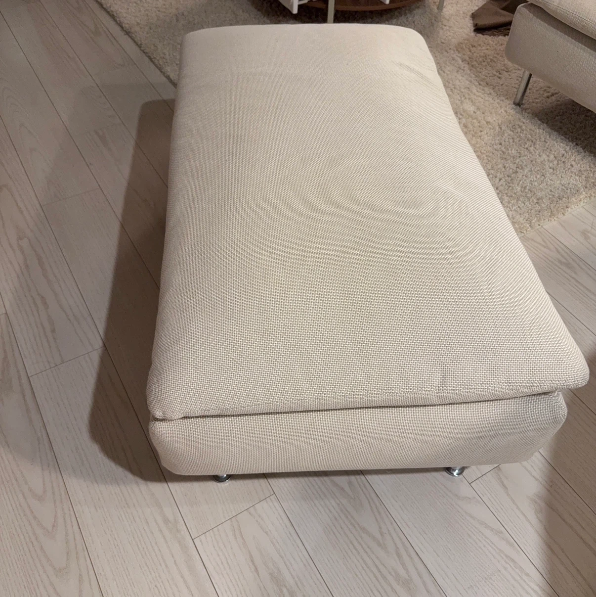 【美品】IKEA ソーデルハムン オットマンハーフの写真3枚目