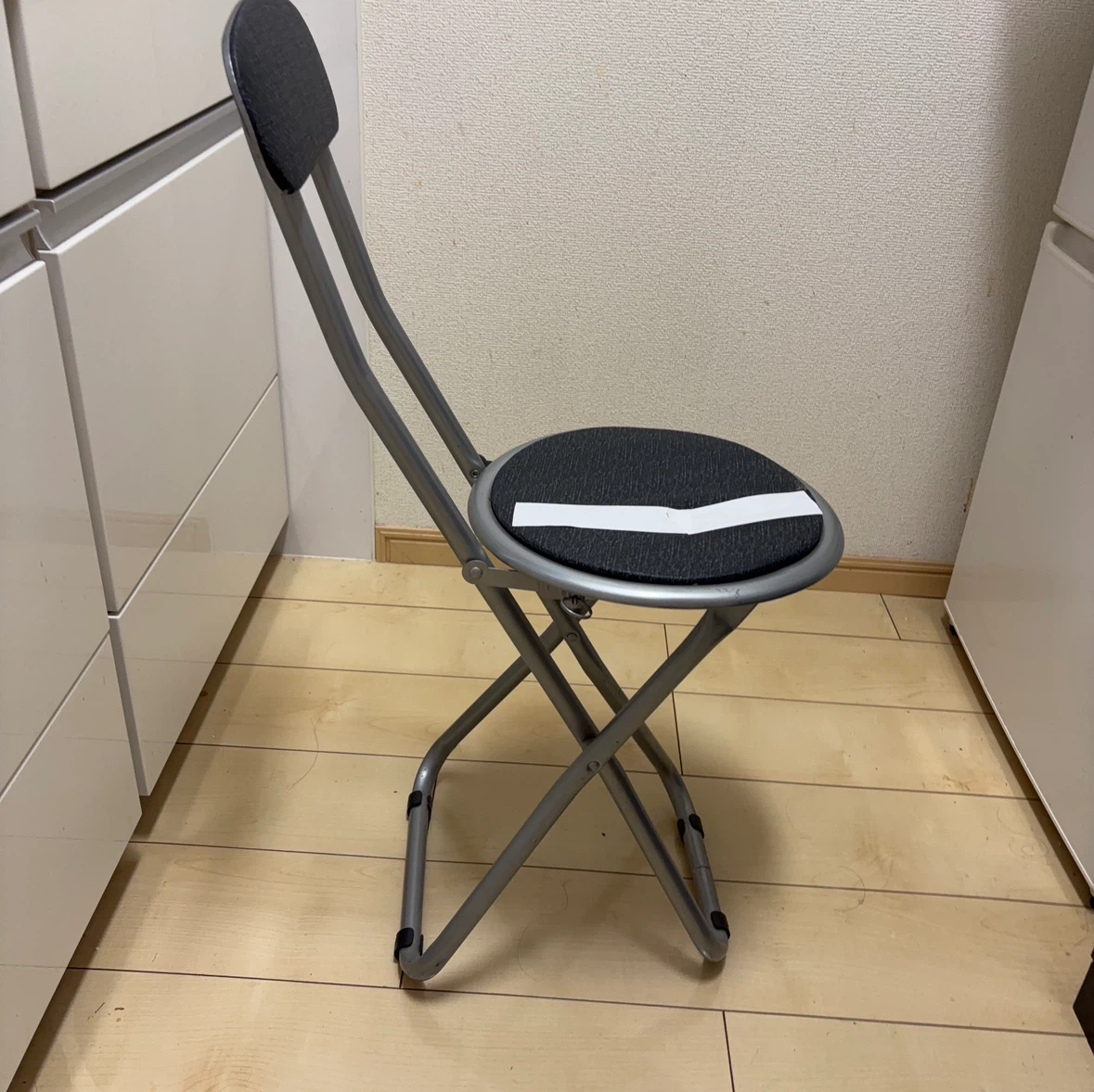 折りたたみチェア ブラック