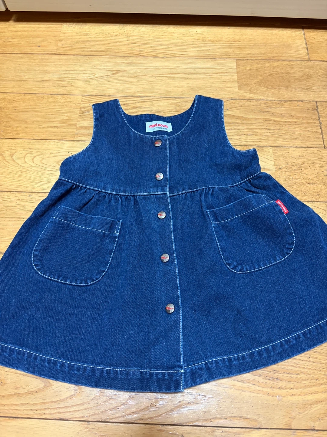 ミキハウス デニムワンピース 90cm