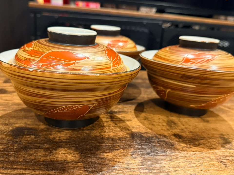 蓋付き 抹茶碗 3客セット 陶器