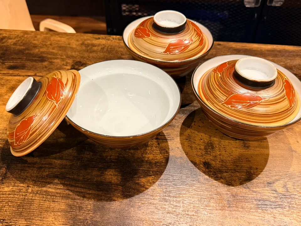 蓋付き 抹茶碗 3客セット 陶器の写真4枚目