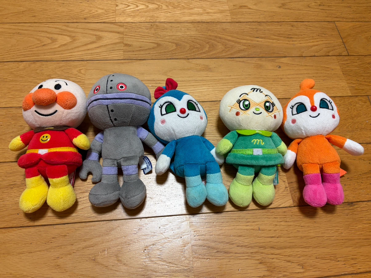 アンパンマン ぬいぐるみ5体セット