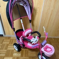 【美品】三輪車　ミニー　サンシェード付きの写真4枚目