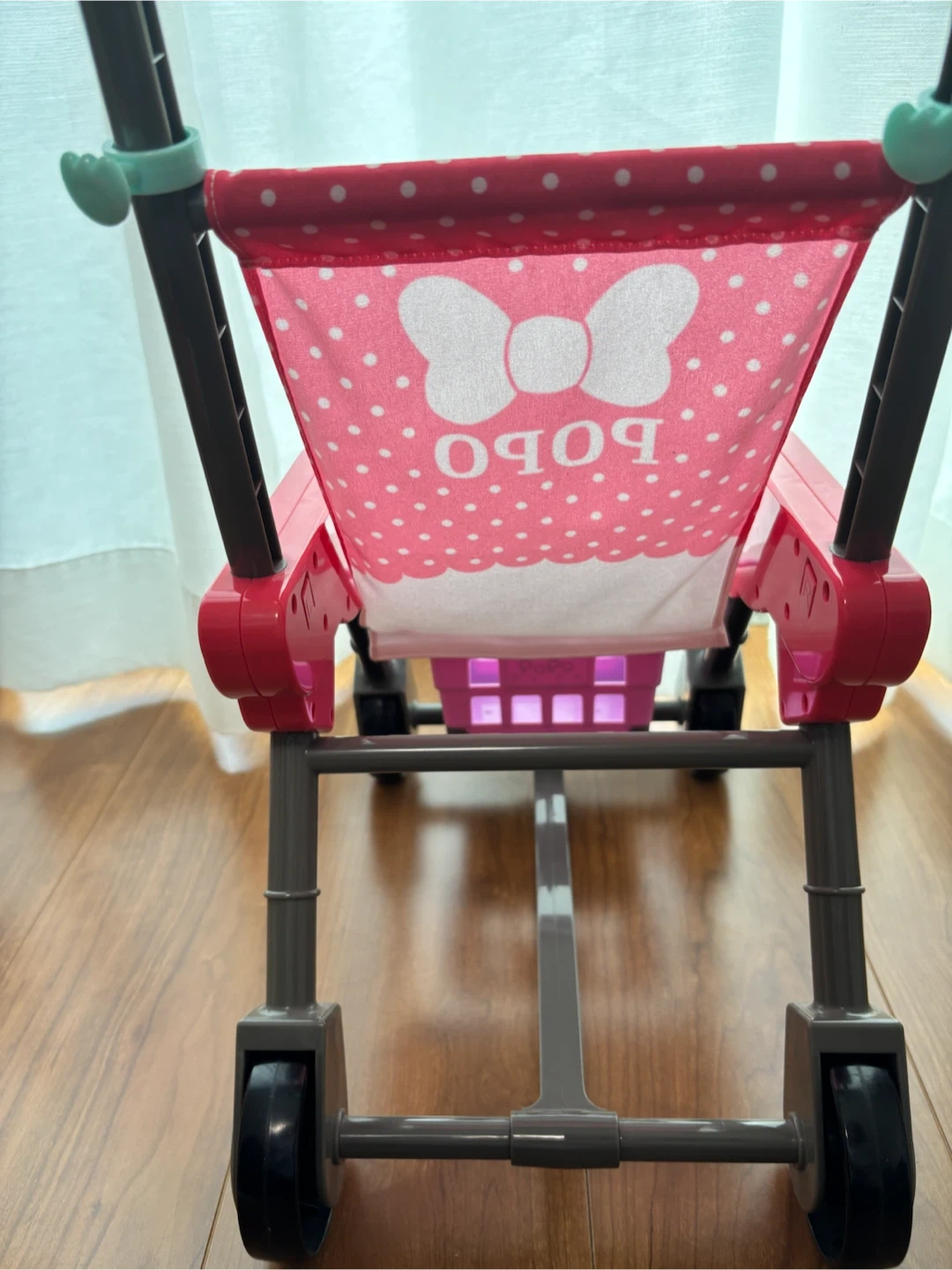 ぽぽちゃん おかいものベビーカー ピンクの写真6枚目
