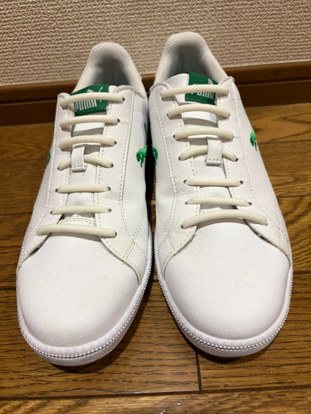 プーマ スニーカー 26cm 白×緑の写真2枚目