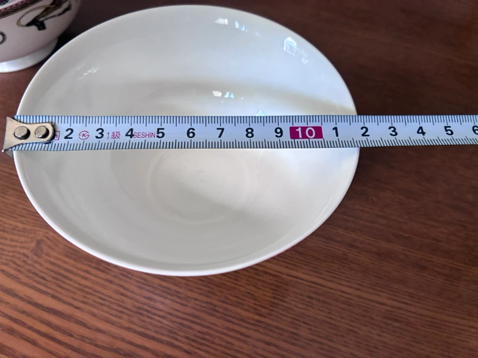 陶器 スープ腕　6客セット レトロ柄の写真5枚目