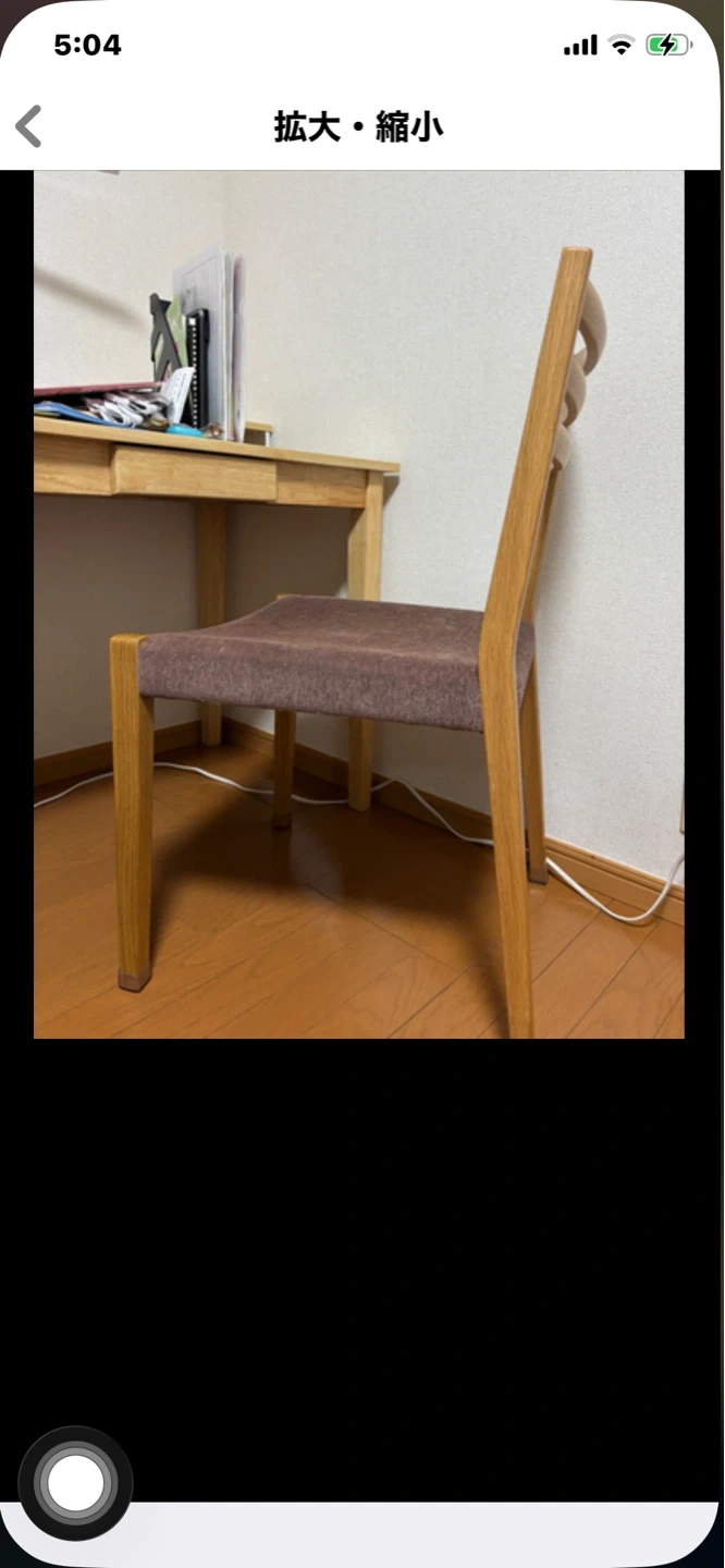 木製デスク チェア セットの写真3枚目