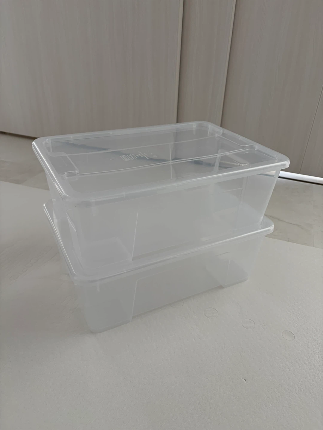 イケア SAMLA サムラ ふた付きボックス 2個セットの写真2枚目