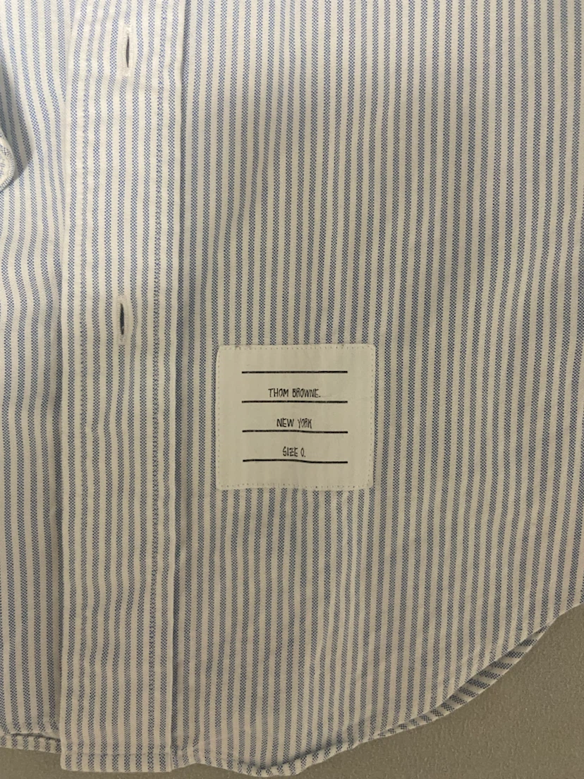thom browne 4bar トムブラウン ストライプシャツ サイズ0の写真2枚目