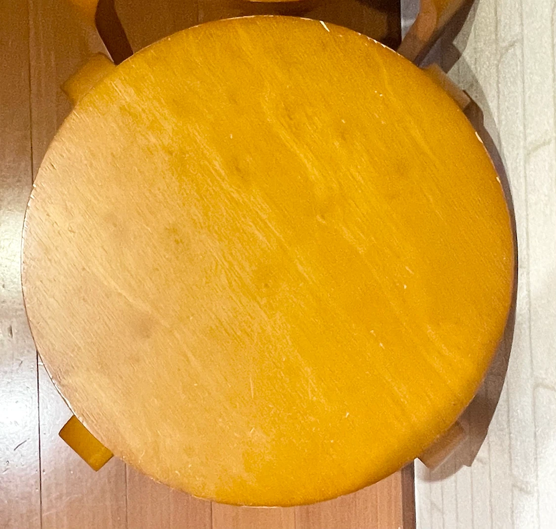 木製スタッキングスツール 2脚セットの写真3枚目