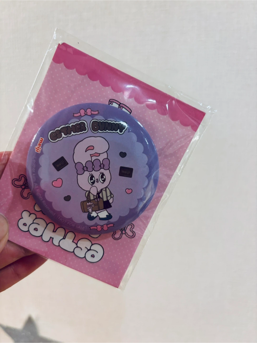 エスターバニー 明治コラボ　缶ミラー
