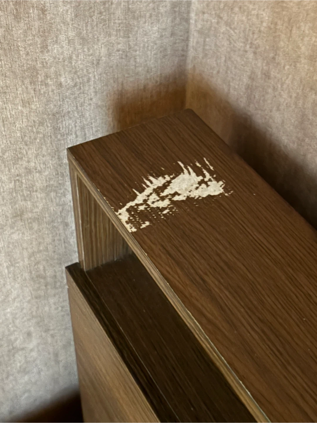 シングルベッド 宮棚付き 茶系