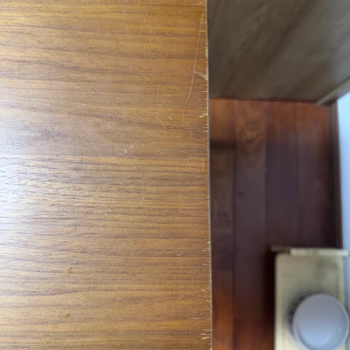 木製スリムデスクの写真9枚目