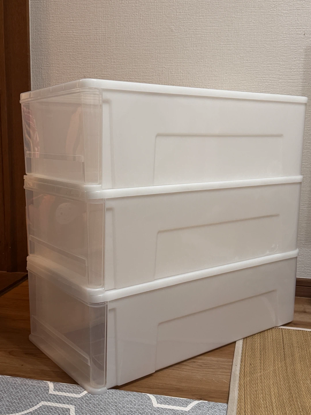 ニトリ  押入れケース セレスFD 中深型(M/高さ23cm)3個