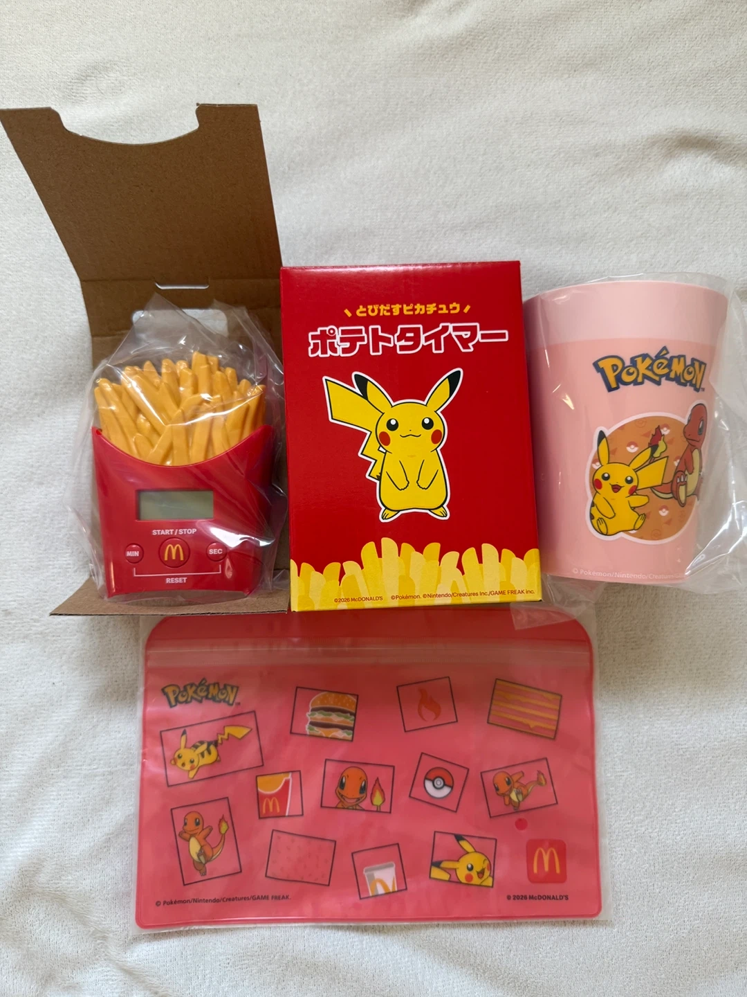 マクドナルド ポケモン ポテトタイマー・コップ・ポーチセット