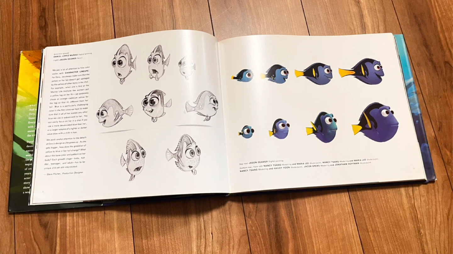 ディズニー・ピクサー「The Art of Finding Dory」洋書 アートブックの写真5枚目