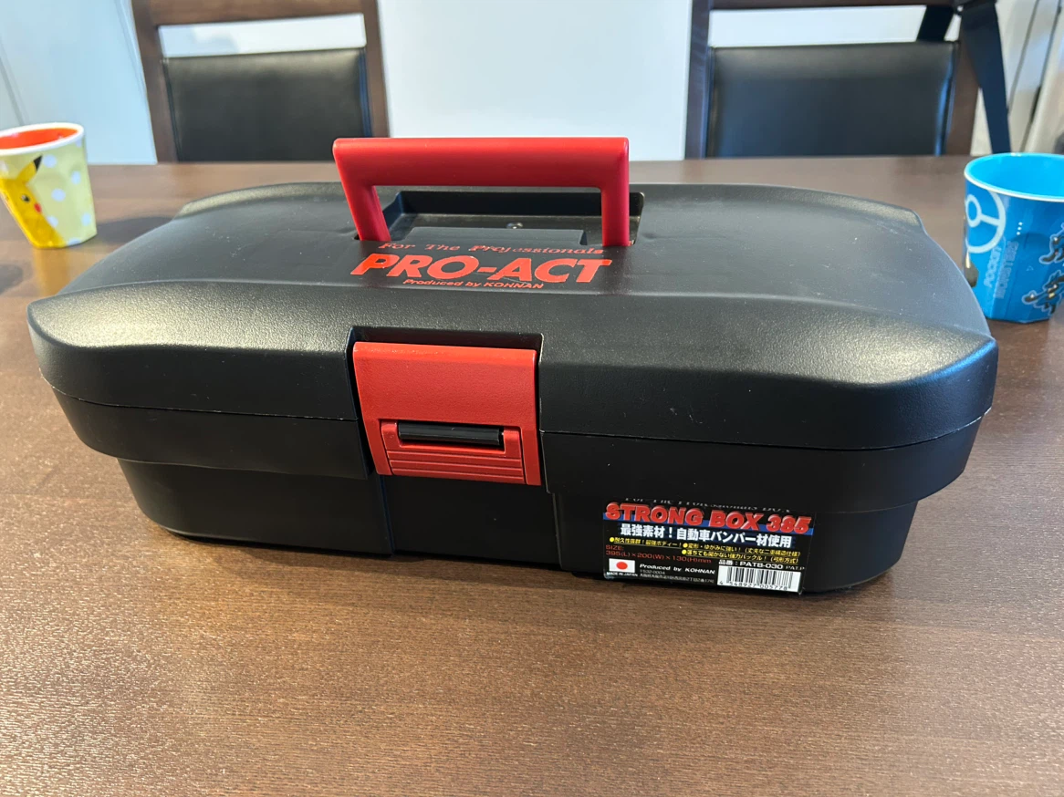 コーナンオリジナル PROACT プロアクトストロングＢＯＸ NO385／工具箱 ツールボックス ブラック プロアクトの写真2枚目