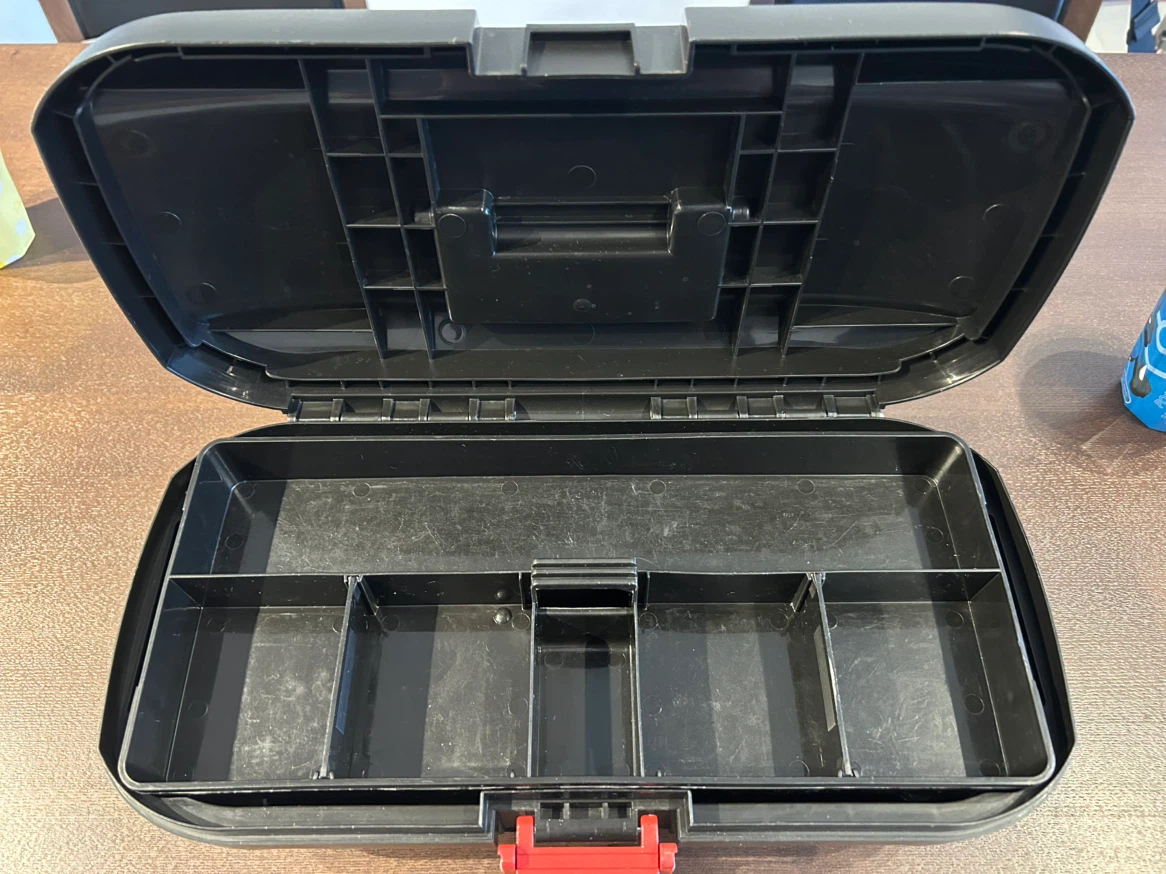 コーナンオリジナル PROACT プロアクトストロングＢＯＸ NO385／工具箱 ツールボックス ブラック プロアクトの写真3枚目