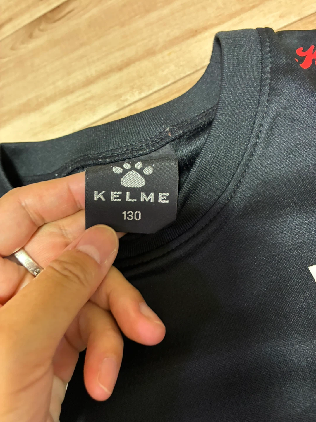 ケルメ 半袖Tシャツ ブラック 130cmの写真2枚目