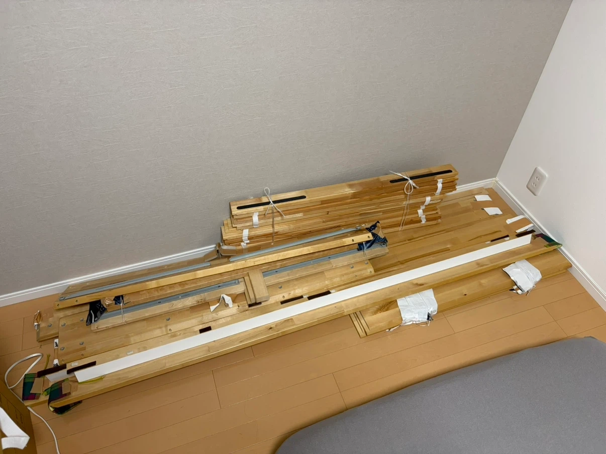 MANDAL 収納付きベッドフレーム セミダブル IKEAの写真3枚目