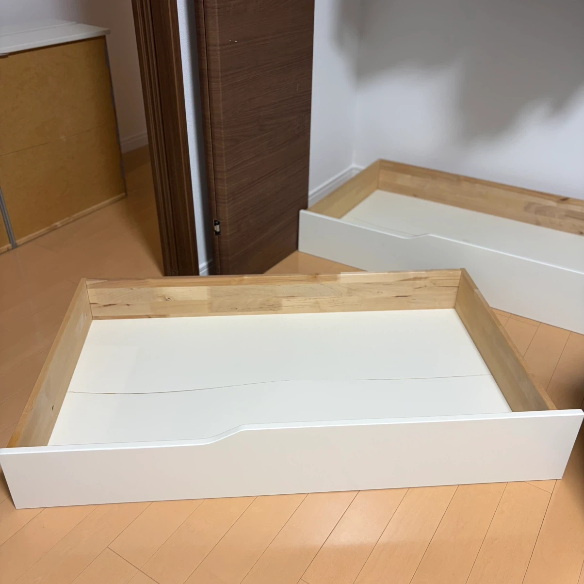 MANDAL 収納付きベッドフレーム セミダブル IKEAの写真6枚目