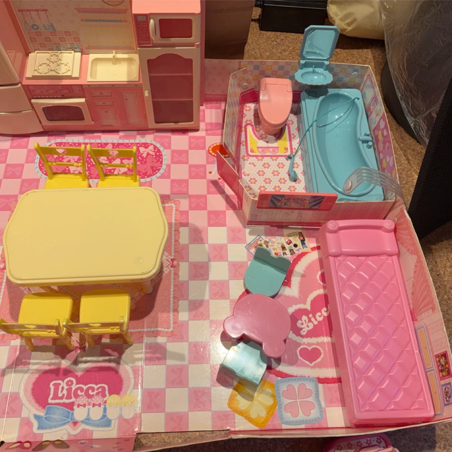 リカちゃん ハウス 家具・小物付きの写真2枚目