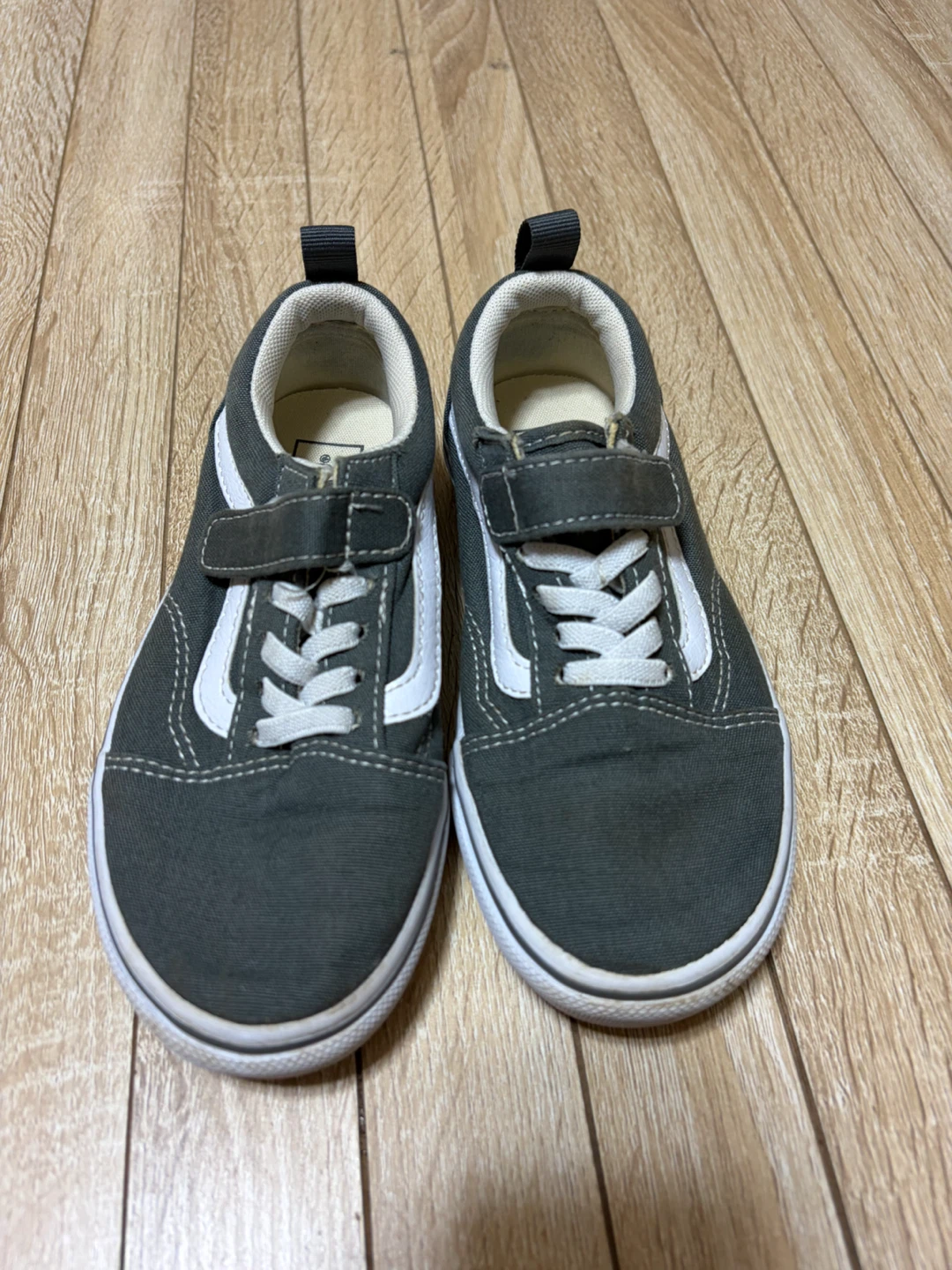 ヴァンズ キッズスニーカー グレー