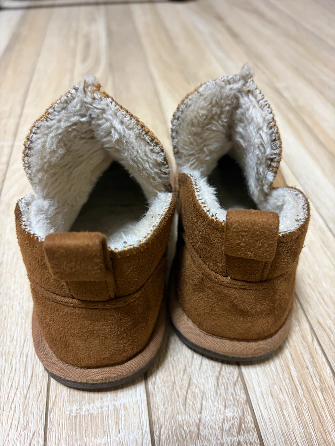 キッズ用 ムートンブーツ ブラウン 18cmの写真2枚目
