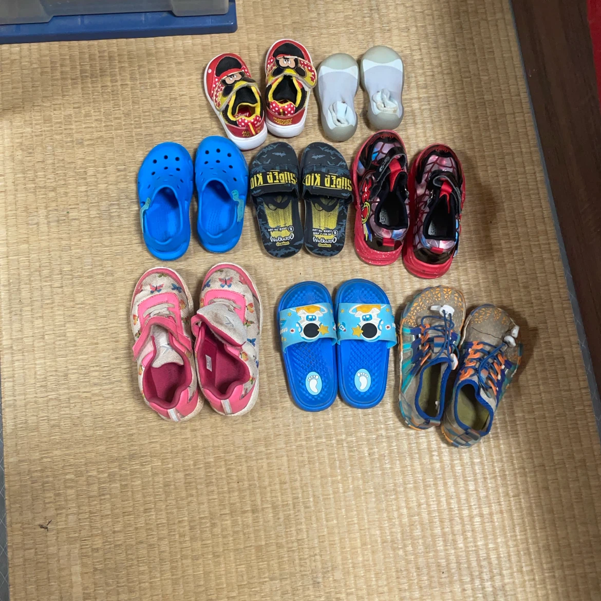 Diff sizes from infant to 4Year