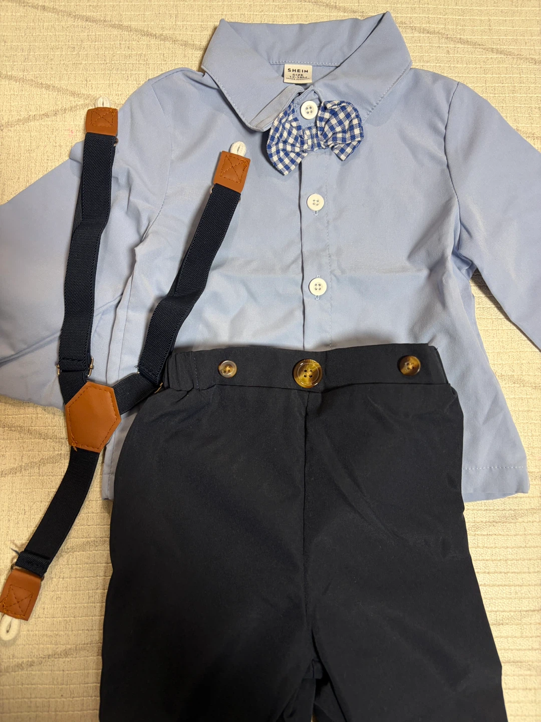 SHEIN フォーマルセットアップ 双子 2セット 12-18Mの写真2枚目