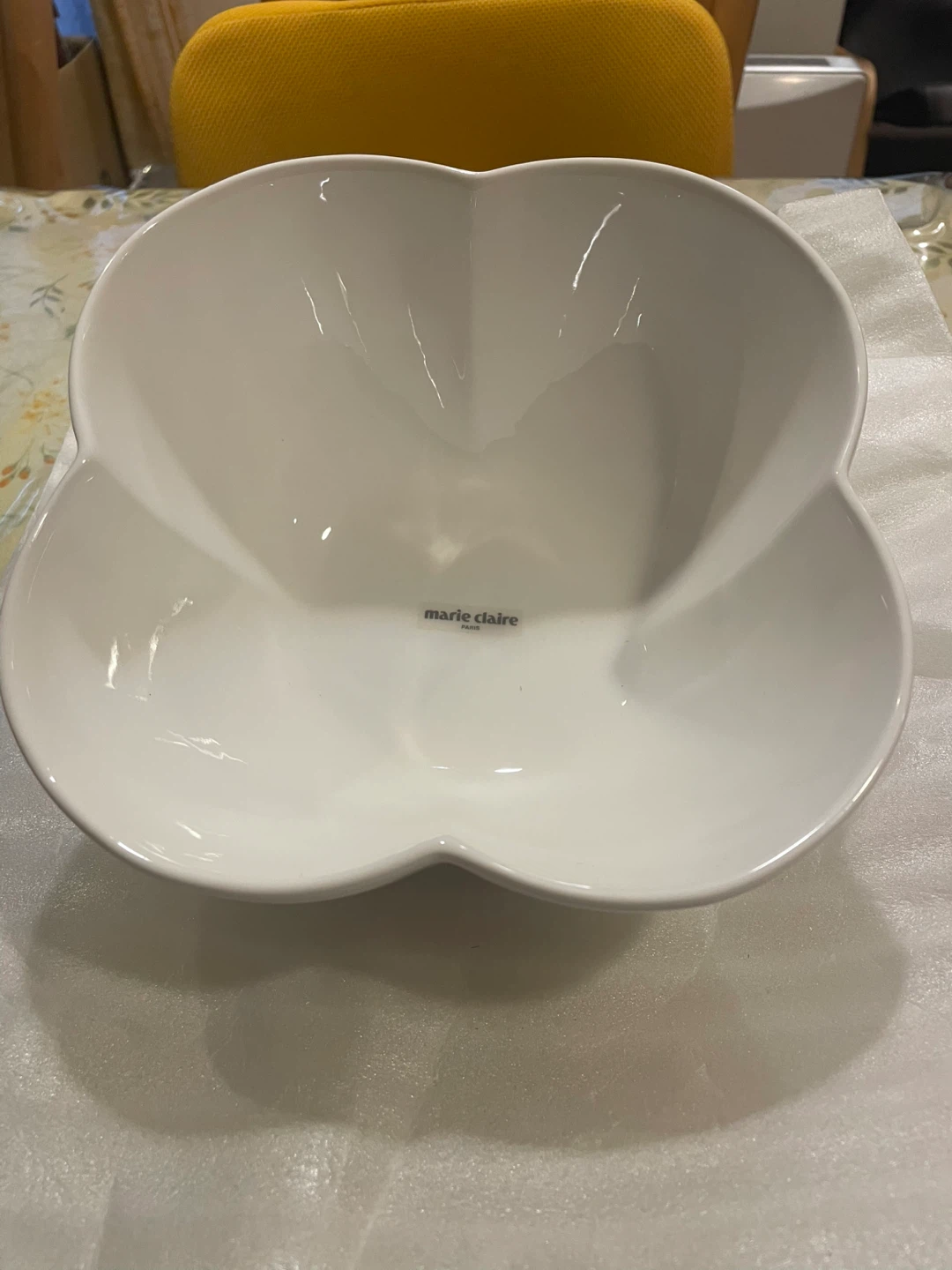 【未使用】マリークレール 陶器製ボウル 白