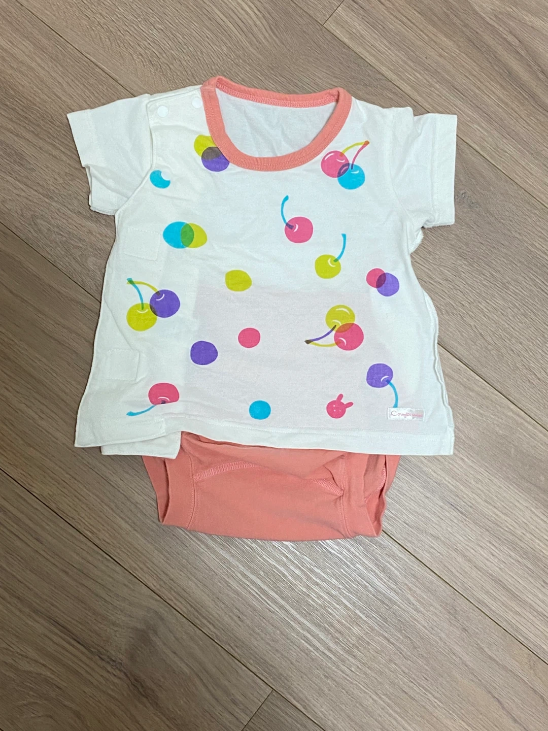 コンビミニ 肌着 70-80cm チェリー柄