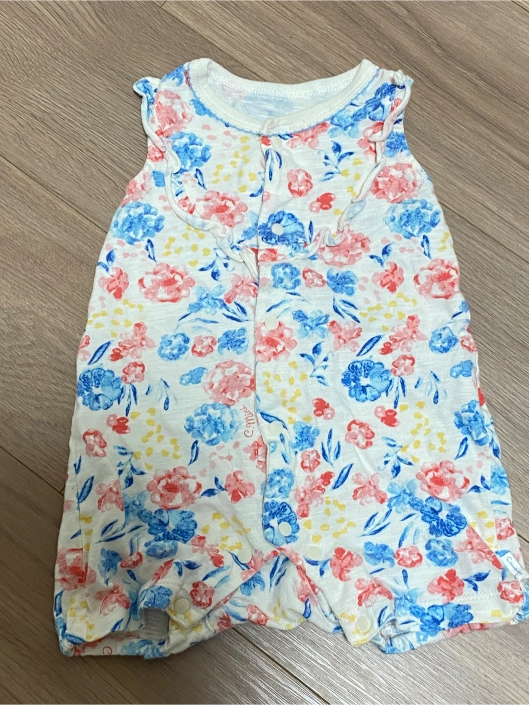 コンビミニ ロンパース 花柄 75cm