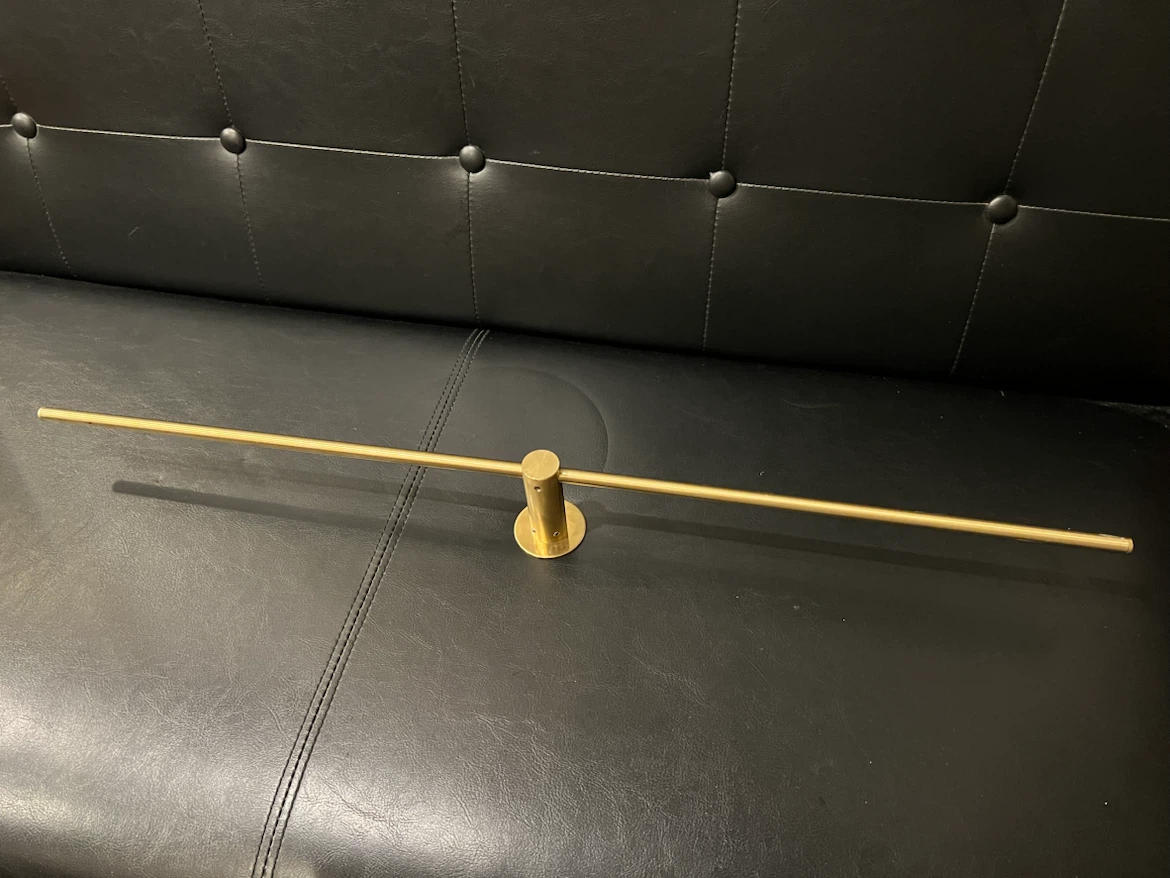 【無料】真鍮製 タオルバー タオルハンガー 全長約70cm