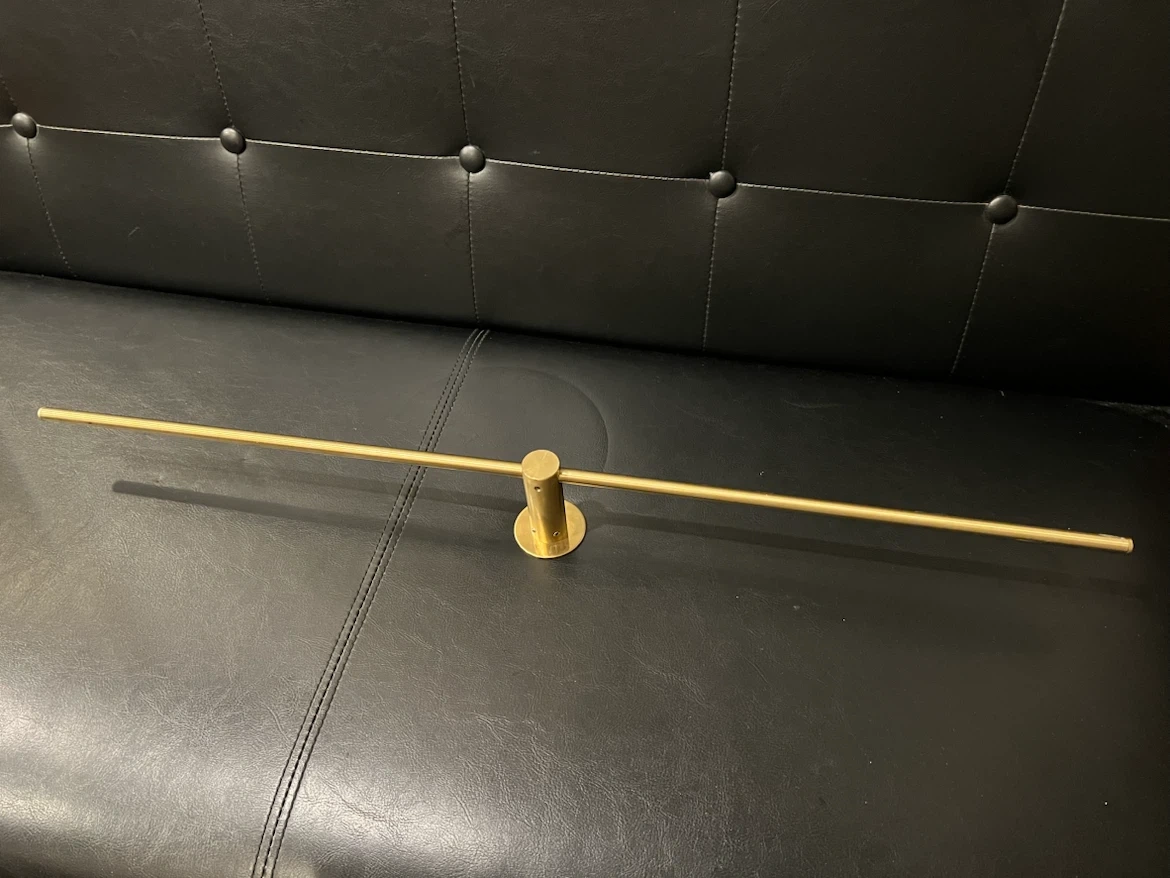 【無料】真鍮製 タオルバー タオルハンガー 全長約70cm