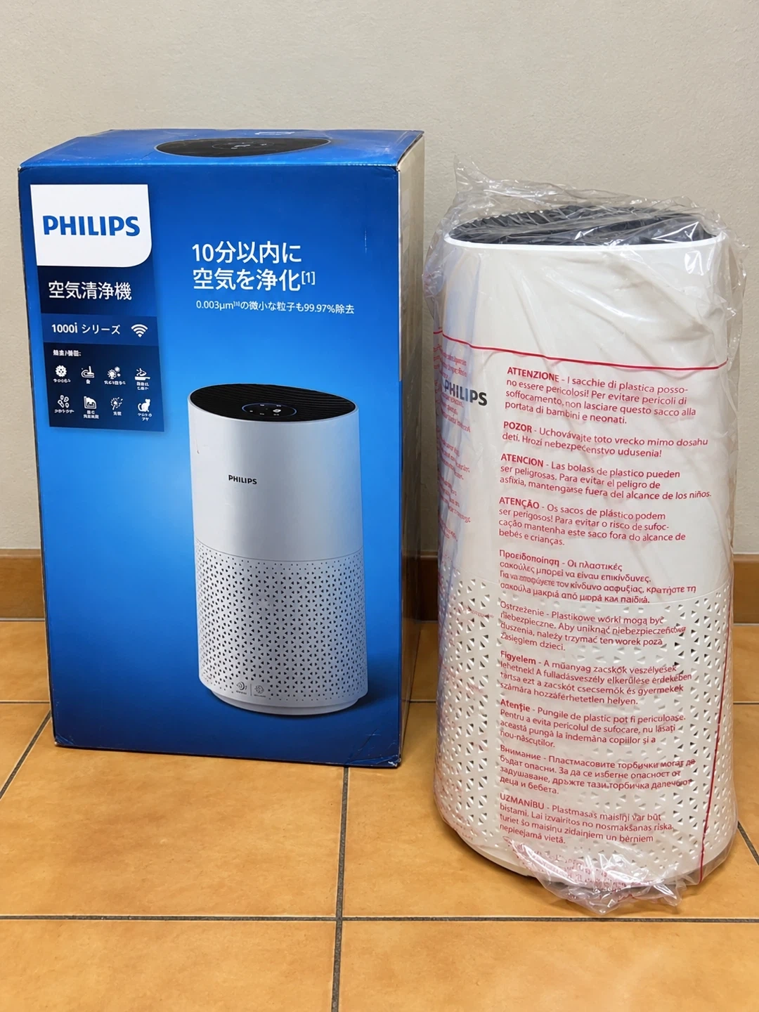 【2026年8月購入・極美品】PHILIPS 空気清浄機 1000i 21畳の写真4枚目