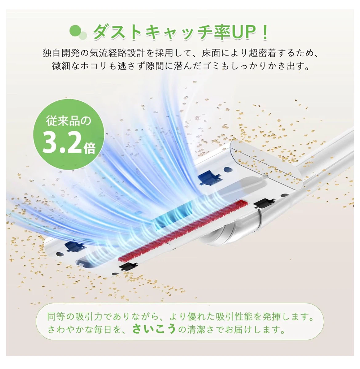 新品未開封2026進化モデル コードレス掃除機 超軽量・強力吸引の写真9枚目